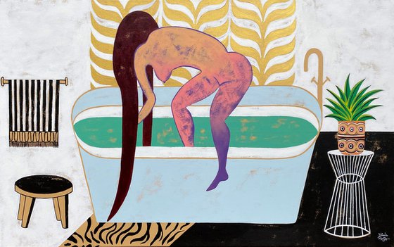 She baths