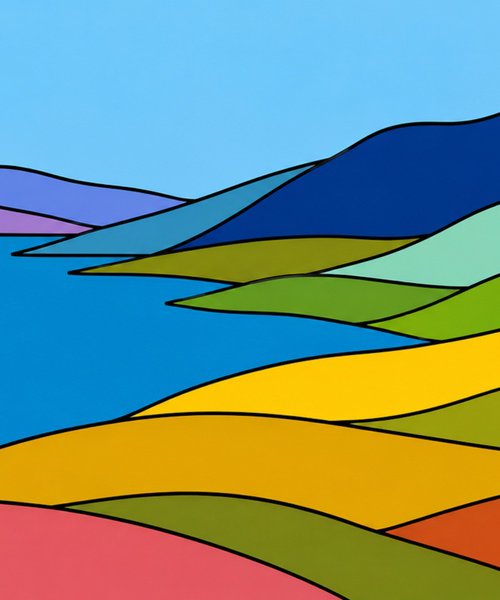 Flowing Landscape #37 by Marina Krylova