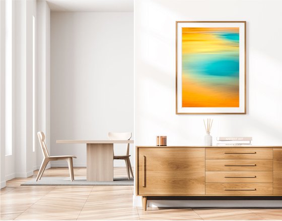 Huge Abstract - Bliss - Vertical Orange Canvas