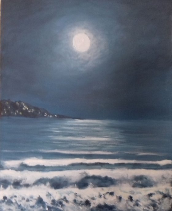 Moonlit Seascape