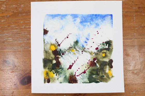 Windy Hill - Encaustic Painting