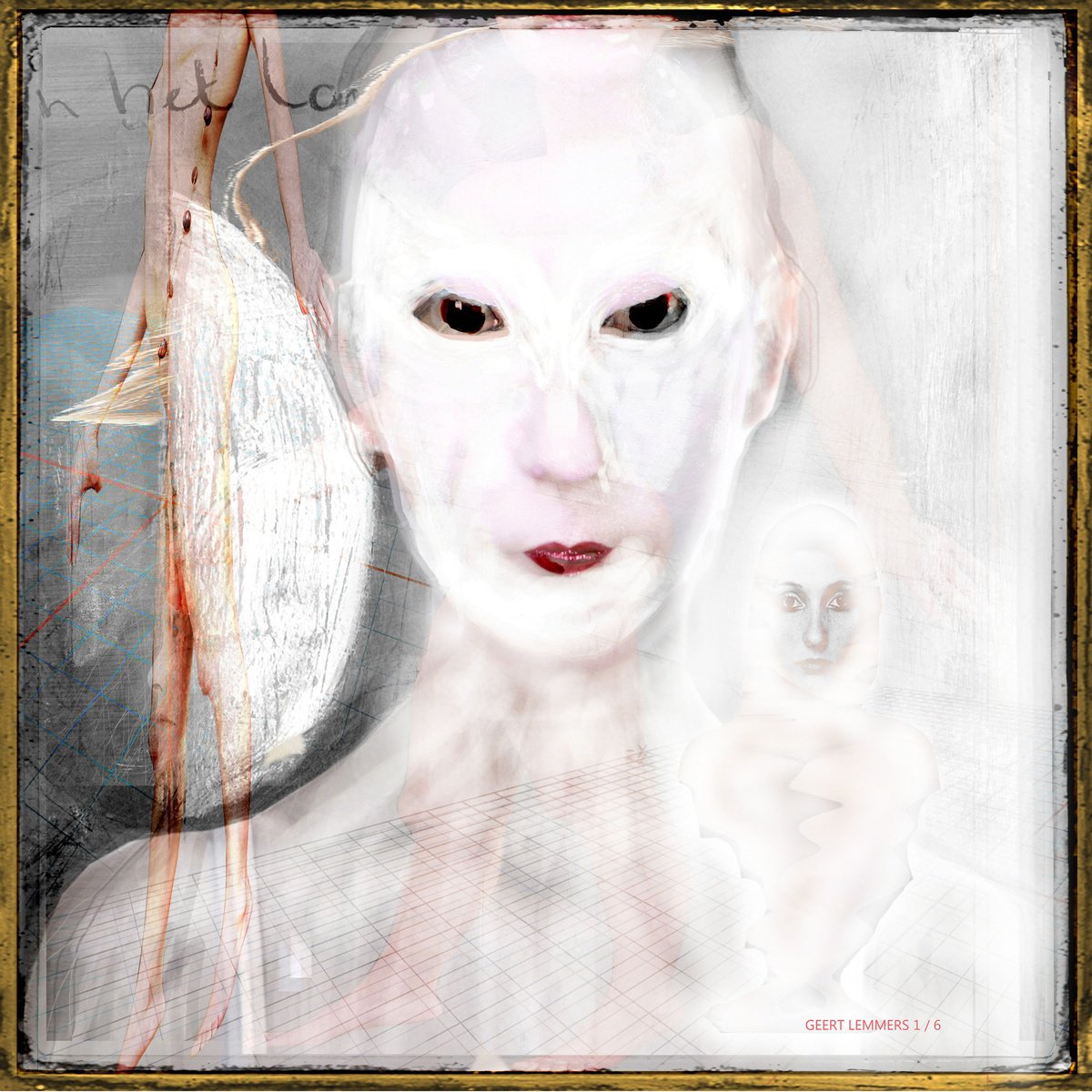 Expressive Portrait Photograph By Geert Lemmers Fpa, 31 X 31, In The Land Of My Fathers Iii, Original Artwork