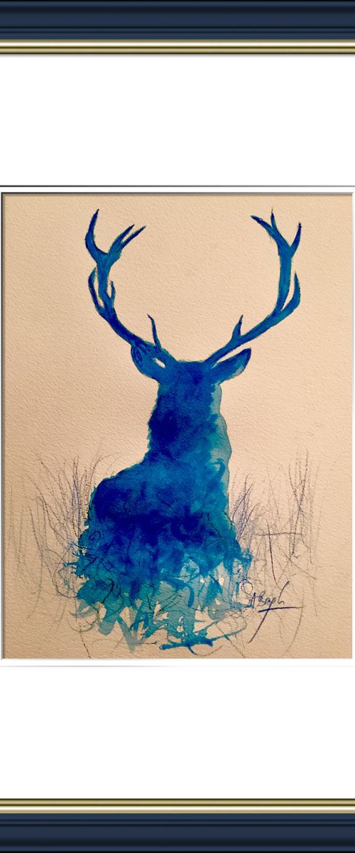 Blue stag 🦌 by Shabs  Beigh