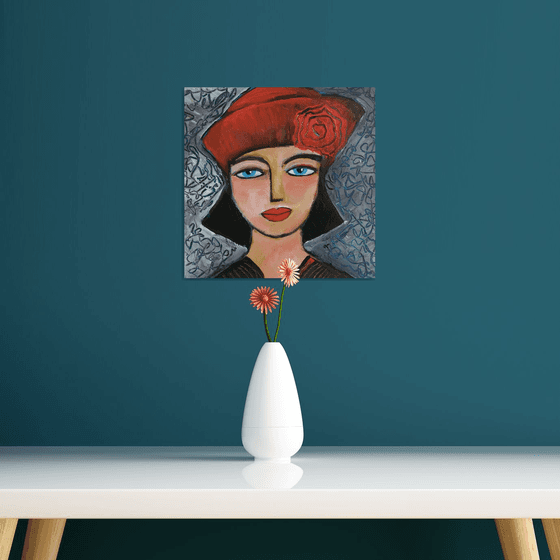 Girl with Red Hat.