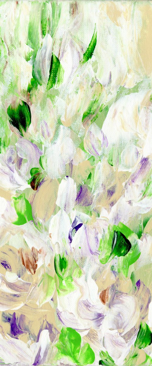 Tranquility Blooms 33 - Floral Painting by Kathy Morton Stanion by Kathy Morton Stanion