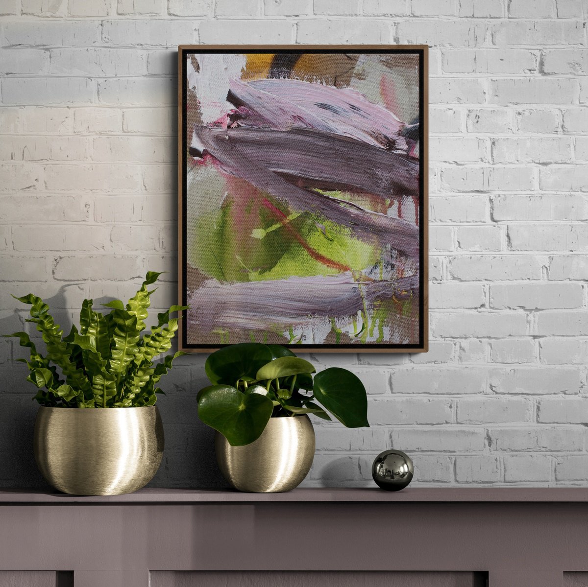 Expressive Abstract Acrylic Painting By Daniela Schweinsberg, 9 X 12, Things Are What You Make Of Them 4, Original Artwork