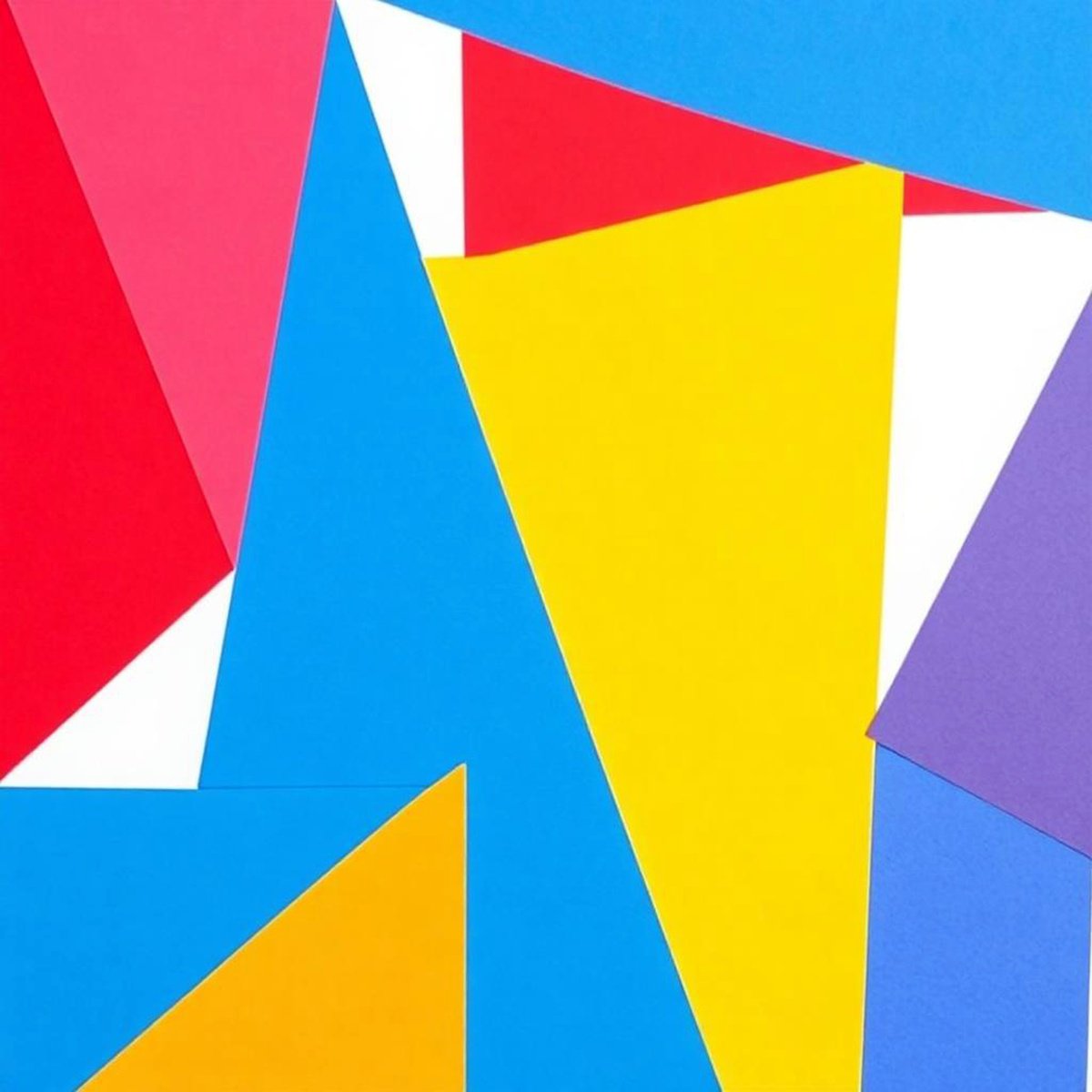 Abstract Giclee Print By Alessandro Butera, 35 X 35, Chromatic Geometry, Original Artwork