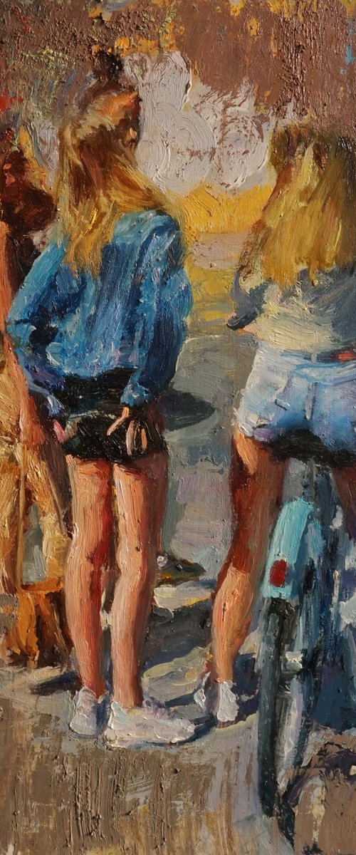Young parisian girls by Manuel Leonardi