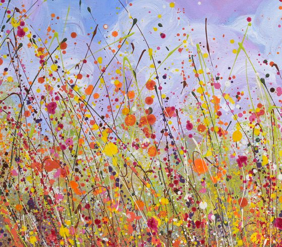 Wildflower Splash - Original Floral Painting