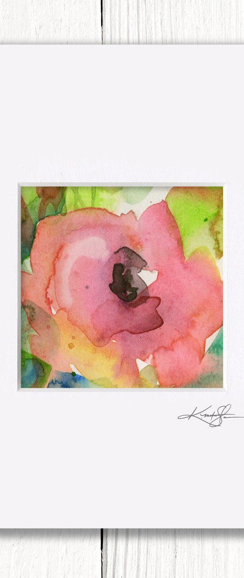 Little Dreams 23 - Small Floral Painting by Kathy Morton Stanion by Kathy Morton Stanion