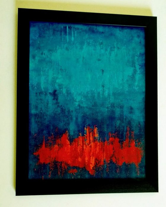 Abstract Red and Blue