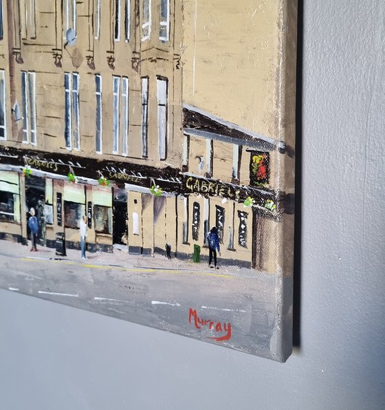 Silk Street Paisley Scottish Cityscape  Painting