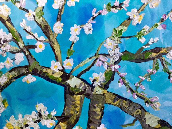 Almond blossom inspired by Vincent Van Gogh
