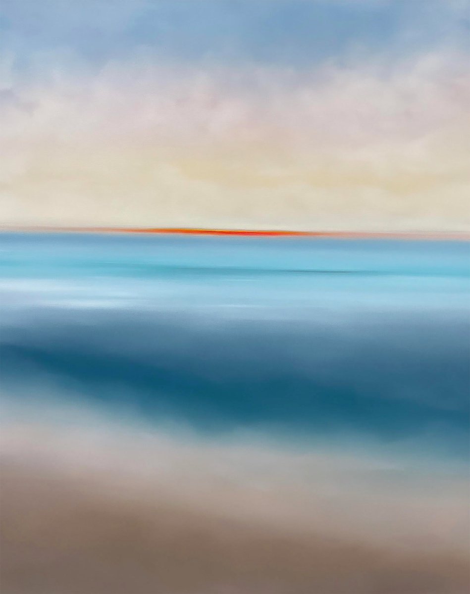 Photorealistic Landscape Oil Painting By Larissa Uvarova, 31 X 39", Deep Inside #58, Original Artwork