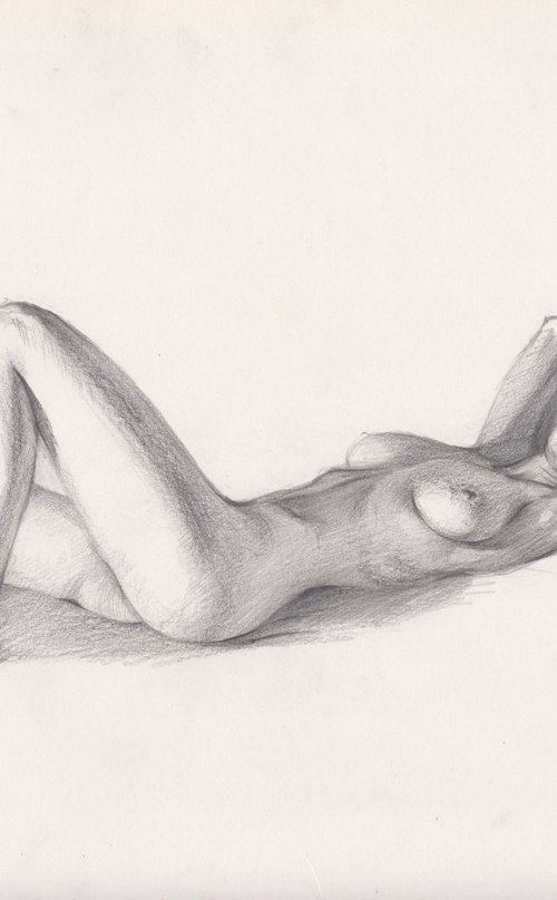 Nude-naked girls drawing by Samira Yanushkova