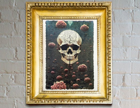 Luscious Flowers Skull