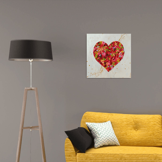 "Heart" Abstract Painting
