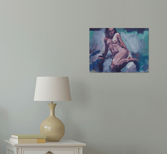 Woman on bed IIc