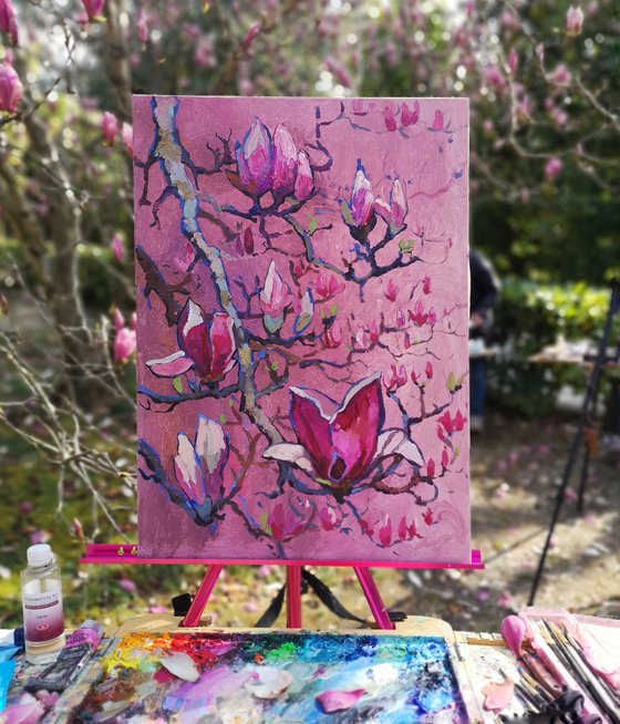 Magnolia blossom Painting