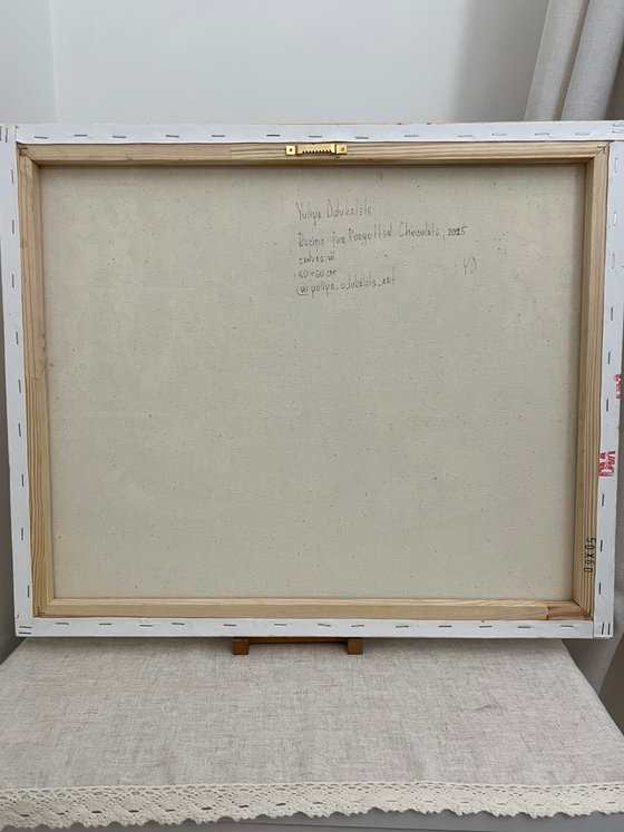 Earthy chocolate still life