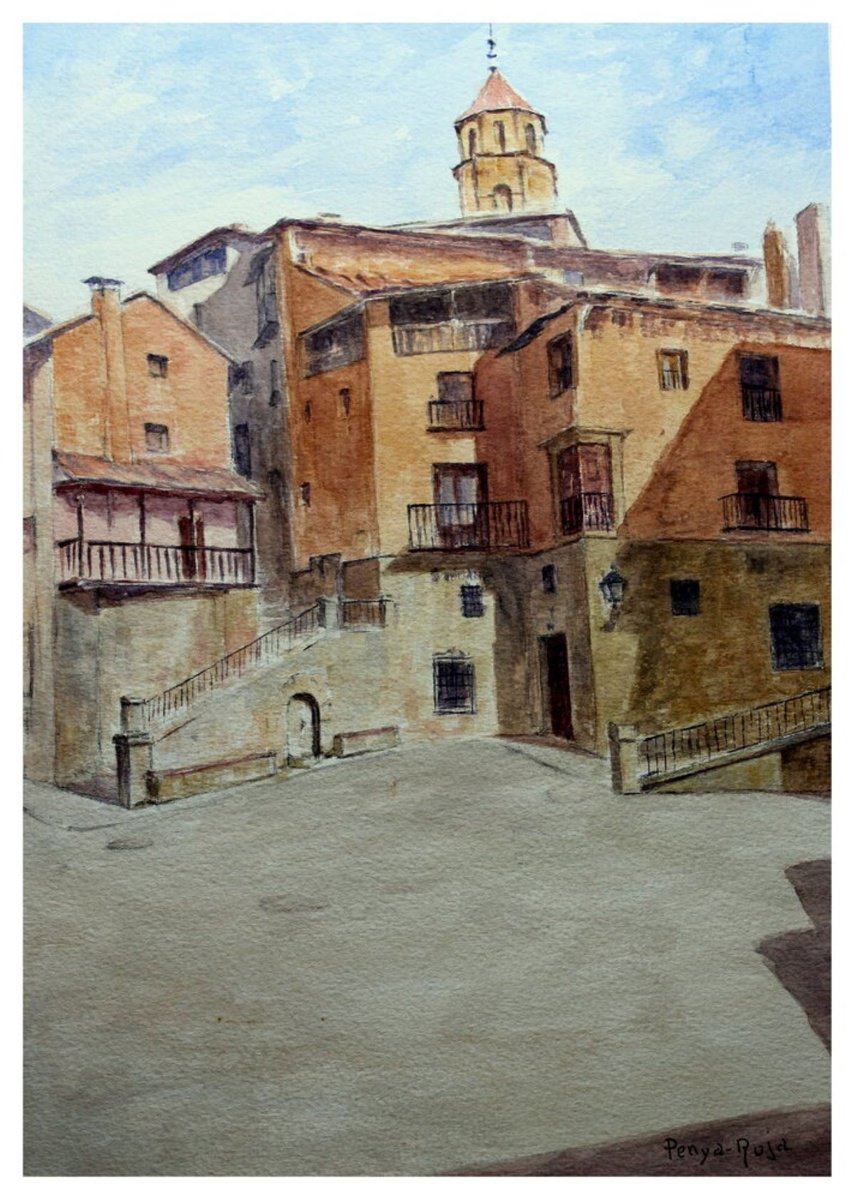 Plaza de Albarracin by Vicent Penya-Roja