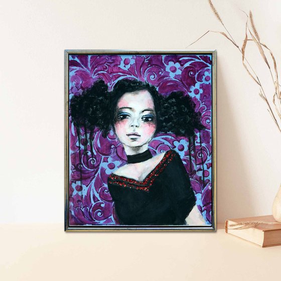 Porcelain Doll 2 - Modern Abstract Portrait Gift Idea