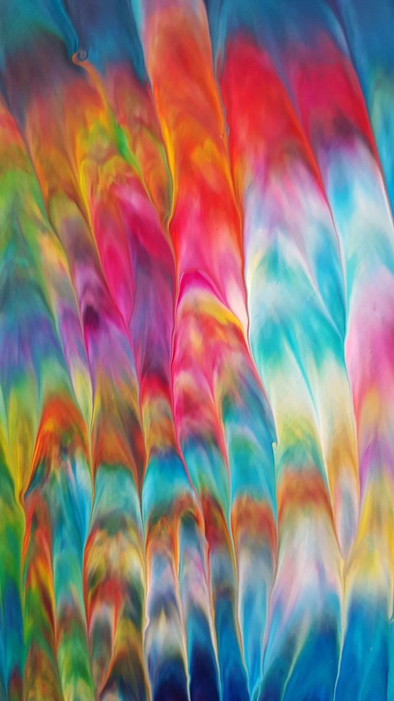 Psychedelic Waterfall No. 3 | 36 x 36 IN