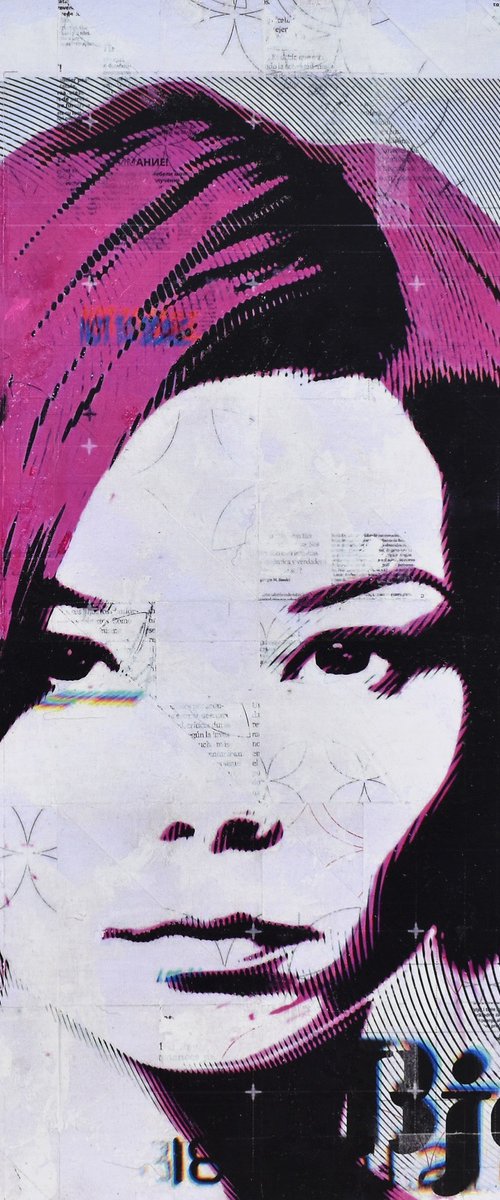 Collage_105_60x60 cm_Björk pink by Manel Villalonga