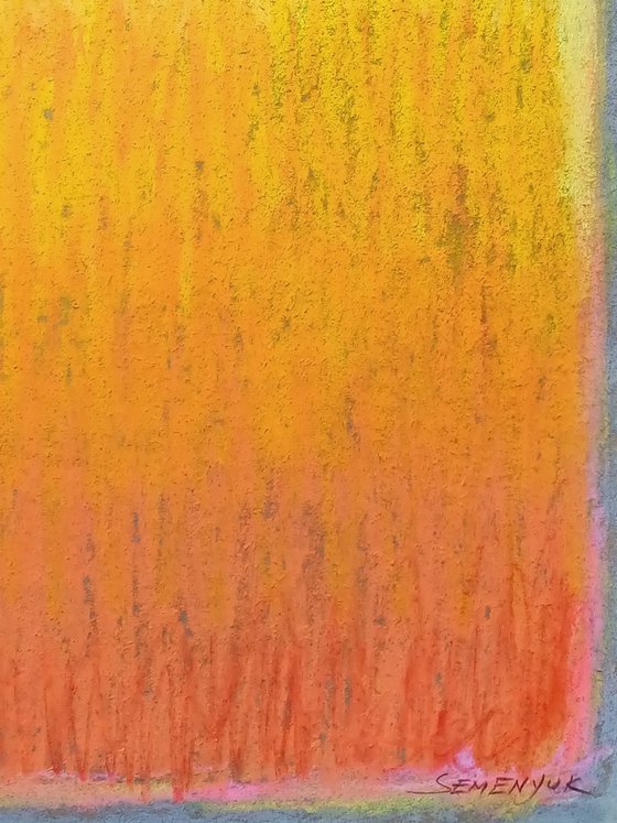 Gray Orange Minimal Landscape