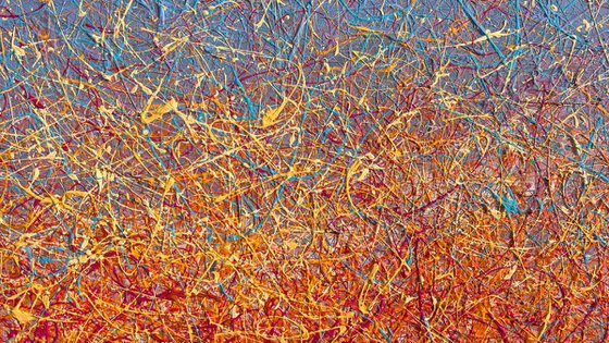 Golden Solace - diptych, framed