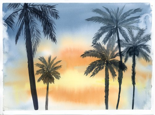 Sunset in the Tropics by Olga Tchefranov (Shefranov)