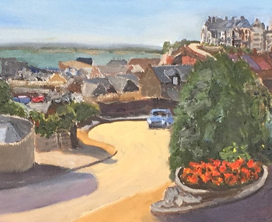 View over Ramsgate Kent -  An original oil painting on canvas board! Size 12" x 16"