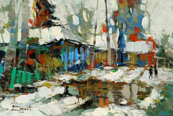 Two Figures in the Snow