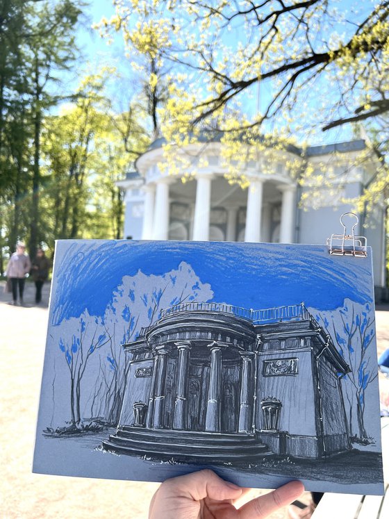 Saint Petersburg street views - pavilion in Central park