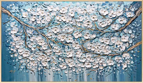 Blue Sakura Branches