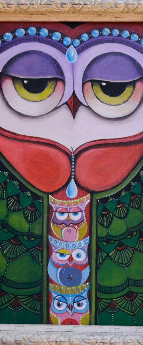 Owl Mama by Alexia Bahar Karabenli Yilmaz