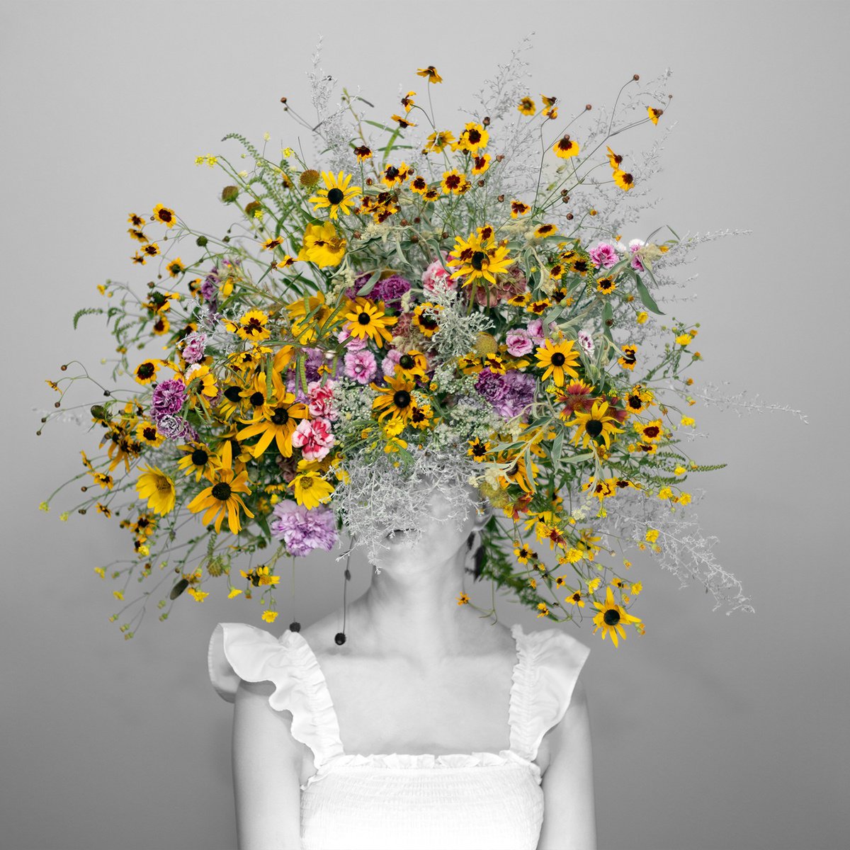 Surrealistic Portrait Photograph By Ziesook You, 20 X 20", Scent Of Texas 09232025B, Original Artwork