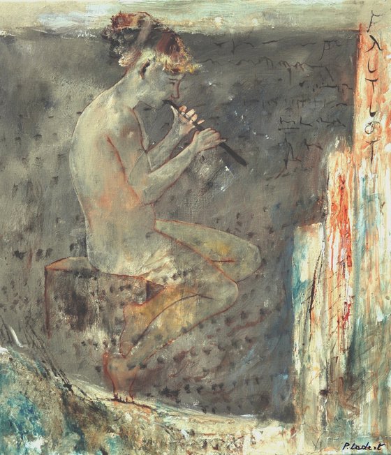 A Roman flutist