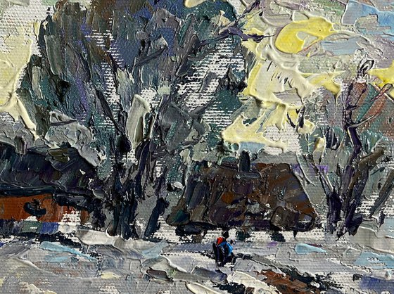 Winter morning in the village