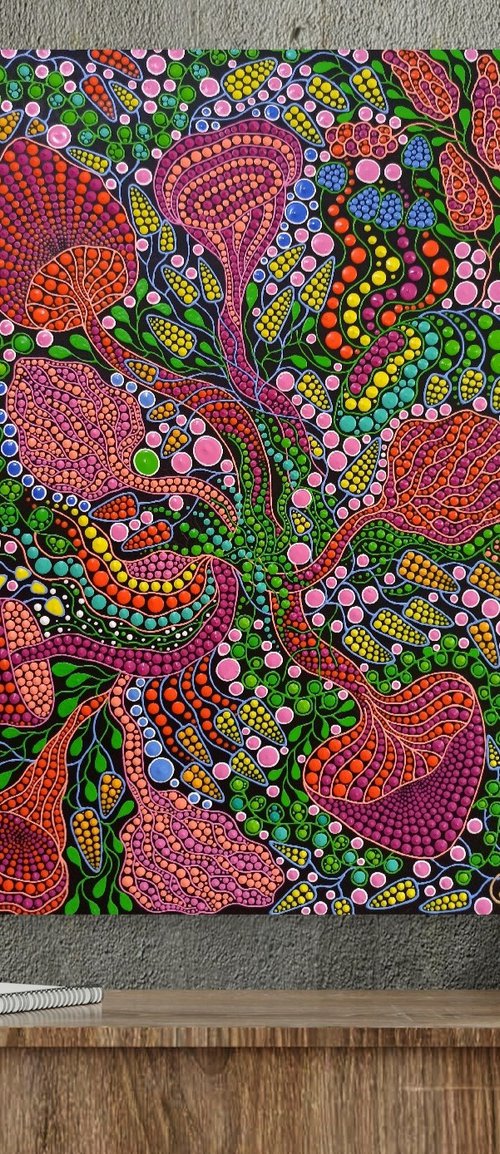Mushrooms Forest by Oxana Lazari