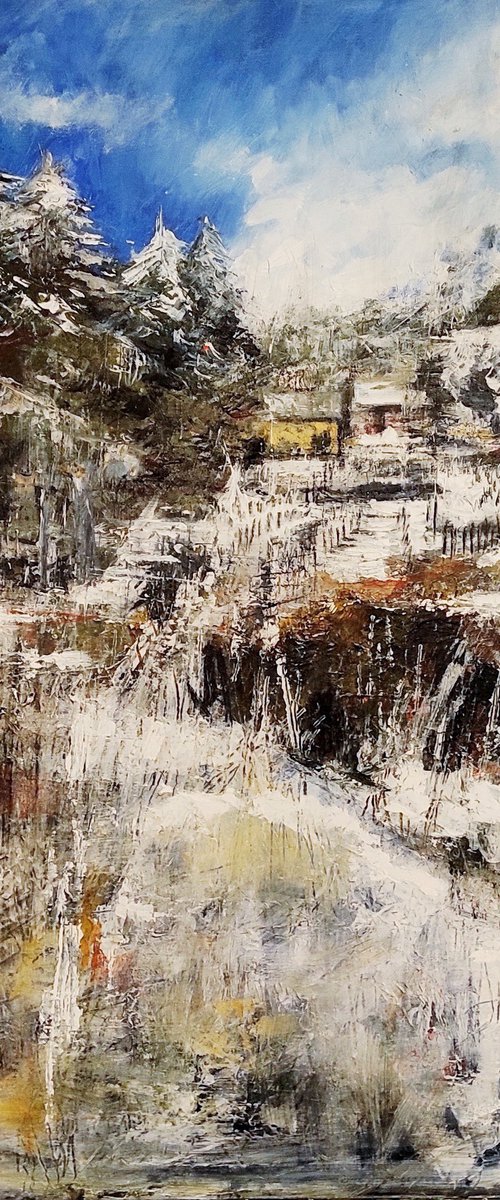 Snow in Val Bossa by franco orsi