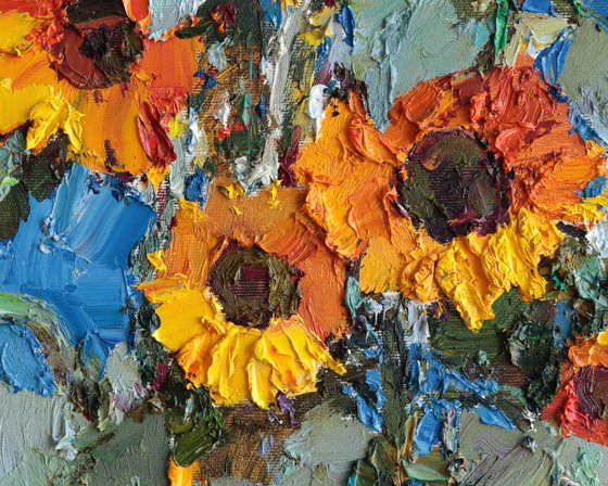 Blooming Sunflowers