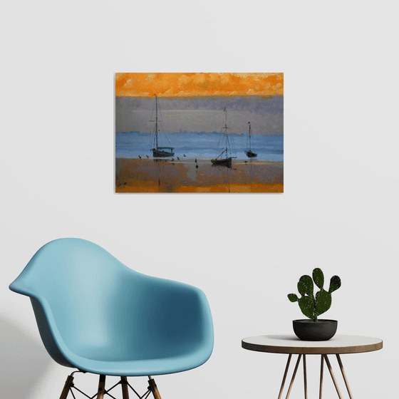 Orange& seascape