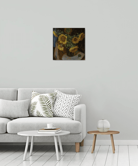 Sunflowers Near The Window