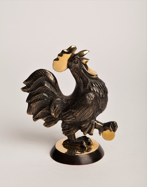 "Rooster" art deco sculpture