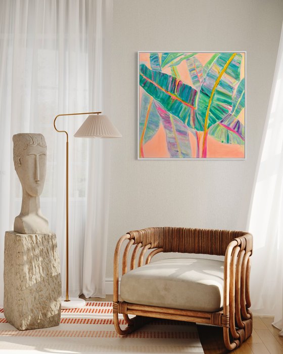 'Rainbow Banana Leaves'