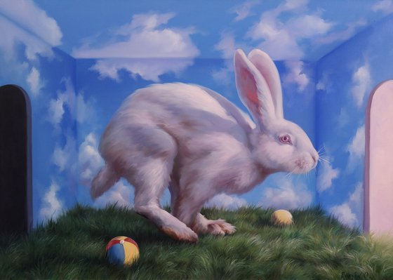 "On the edge of a blue dream"