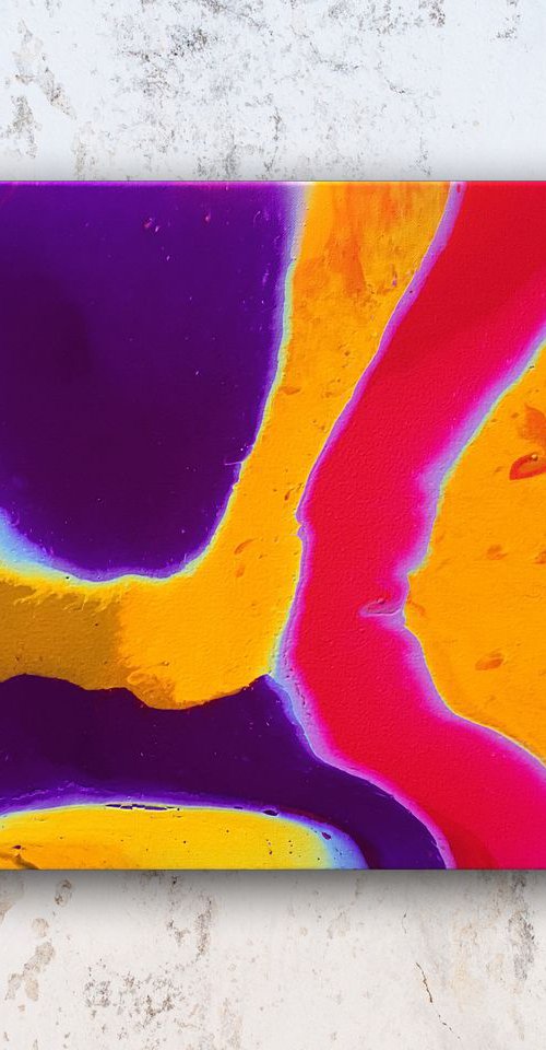 "Flow With Me" - FREE USA SHIPPING - Original Abstract PMS Fluid Acrylic Painting - 20 x 16 inches by Preston M. Smith (PMS)