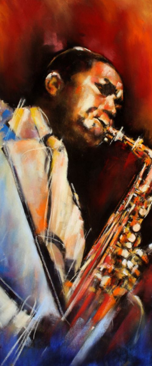 Sax Player by Brian Halton