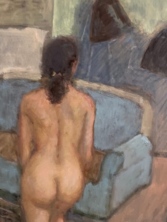 Nude in a Green Interior